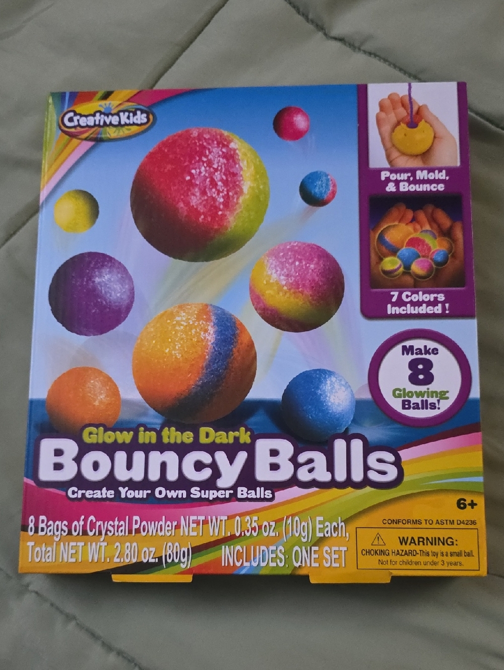 CreativeKids Glow in the Dark Bouncy Balls - Multicolor